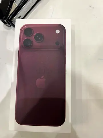Iphone 18 pro max 256 gb TDRA with 1 year warranty burgundy color