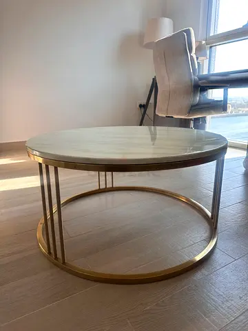 Marble top coffee table