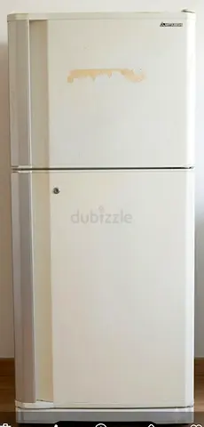 Used Mitsubishi Top-Freezer Refrigerator - 2-Door, White