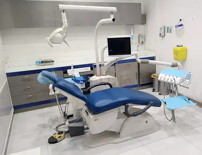 Used Dental Chair Unit with Delivery System and Overhead Light