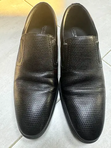 Duchini genuine leather black men's shoes