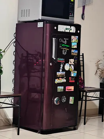 Single-door Purple Refrigerator in Good Working Condition