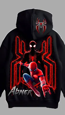 Black Spider-Man Graphic Hoodie, Size Unknown