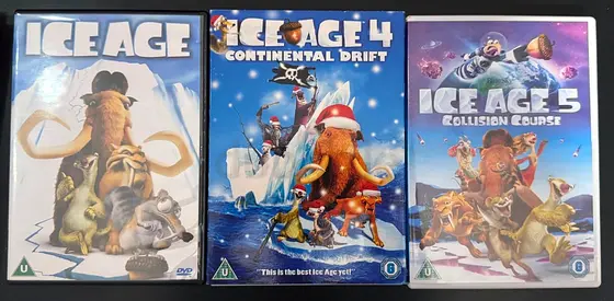 Ice Age DVD Collection - Ice Age 1, Ice Age 4 & Ice Age 5 (3 DVDs)