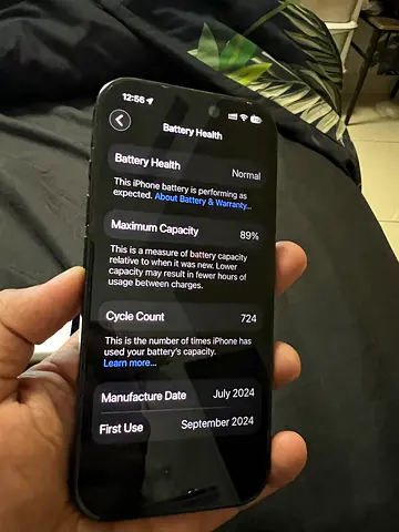 iPhone 16 pro 256 gb dual sim one physical and esim , Good Condition