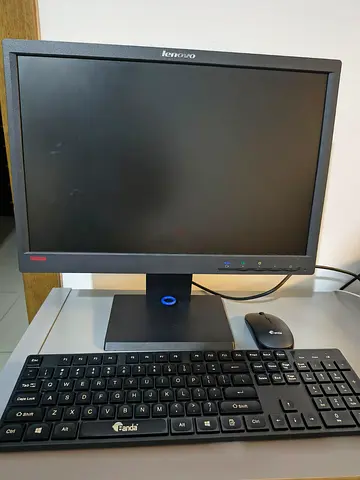 Lenovo Desktop Monitor with Panda Wireless Keyboard and Mouse
