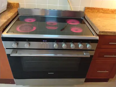 Siemens five burner cooker electric ceramic 90cm