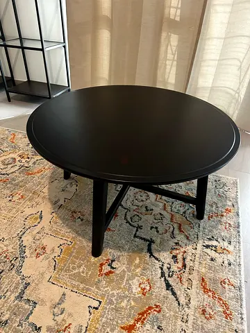 IKEA KRAGSTA Coffee Table – Black 90 cm – Excellent Condition