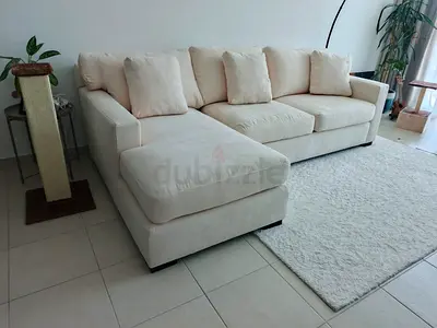 Looks great condition crate&barrel lshape sofa