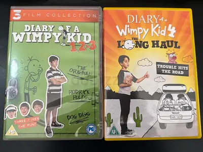 Diary of a Wimpy Kid DVD collection - Movies 1,2,3 & The Long Haul