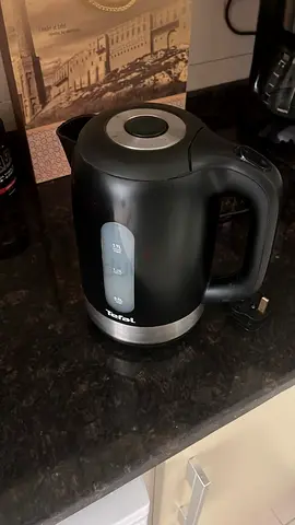 Tefal electric kettle - 1.7L, black, good working condition