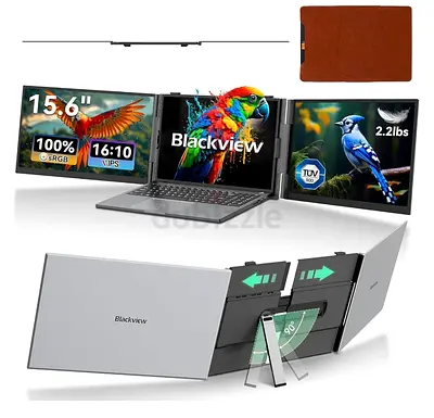 Blackview 15.6" Laptop Screen Extender – Portable Dual Monitor Setup
