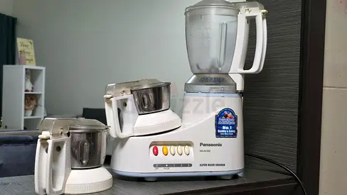 MX-AC350 Panasonic Super Mixer Grinder with 3 Stainless Jars - Good Working Condition