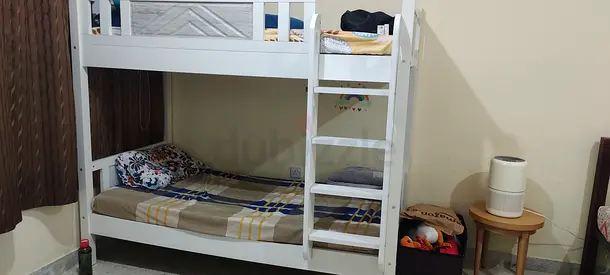 Wooden bunk bed