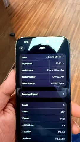 iPhone 15 Pro Max 256GB - Great Condition, GCC Version
