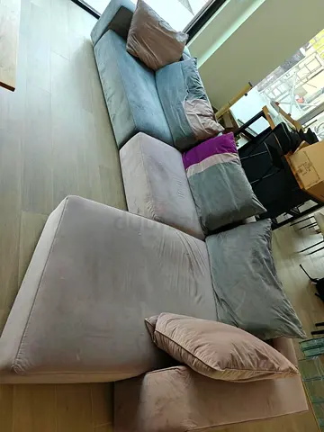 Premium "Mood" Low-Profile Modular Sectional Sofa | 5-Seater Velvet Couch