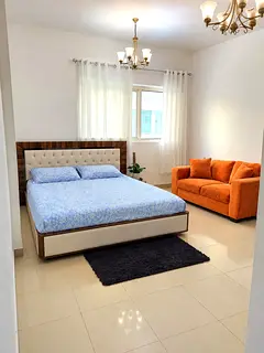 Master Bedroom with Attached Bath (NO Partition) | Family Building | 3350 AED(All include)