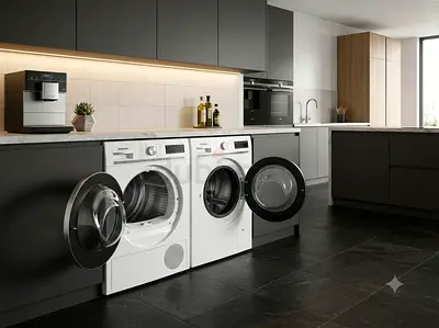 Siemens iQ700 9kg Washer & Dryer Set – Latest Model, Wi-Fi Control, Separate Units