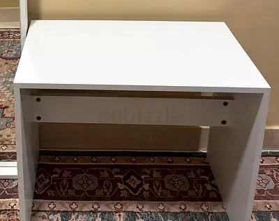 Modern White Minimalist Desk or Side Table