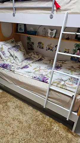 Set of bunker bed with its wardrobe