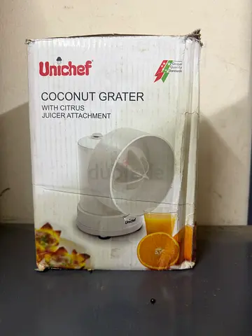 Unichef Coconut Grater with Citrus Juicer Attachment