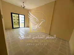 One Bedroom Apartment with Living Room for Rent in Al Qasimia with Balcony Spacious Layout Open View