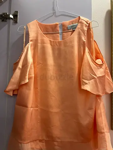 Coast Peach cold-shoulder women's blouse - Size UK 16