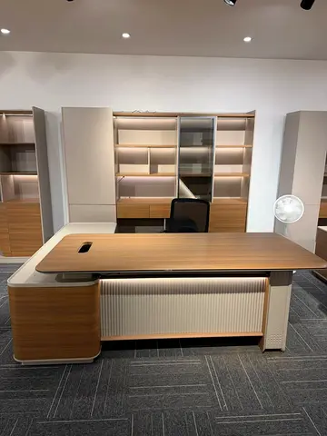 New L shape wooden Office Manager Table Available