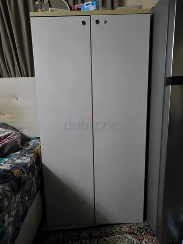 White 2-door Wardrobe / Armoire in good condition