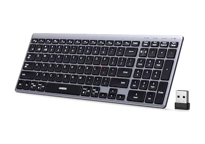 UGREEN Slim Wireless Keyboard (Bluetooth 5.4 + USB) – Arabic/English