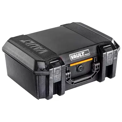 Pelican V300 Vault Large Firearm Case with Foam for Two Handguns, Black