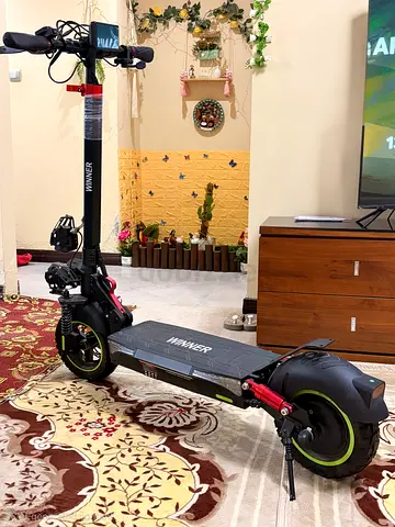 Electric Scooter with Helmet and Tool Kit - Used, Working Condition