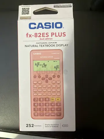 Pink CASIO fx-82ES PLUS 2nd edition calculator