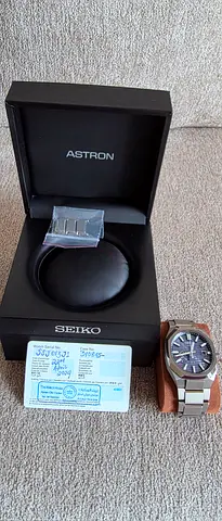 Seiko Astron Men's Stainless Steel GPS Solar Watch with Box & Papers