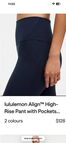 Lululemon Align High-Rise Pant with Pockets matching Nulu bralette set