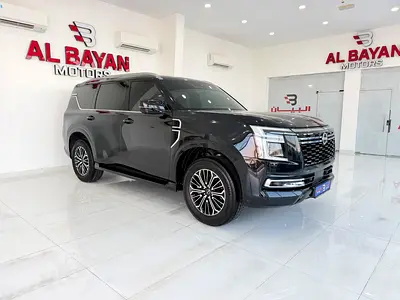 نيسان باترول بلاتينيوم تنفس طبيعي اسود / احمر 2025 (المسعود)