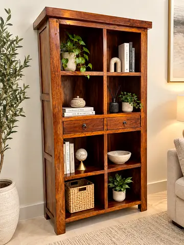 Marina Home Solid Wood Bookshelf