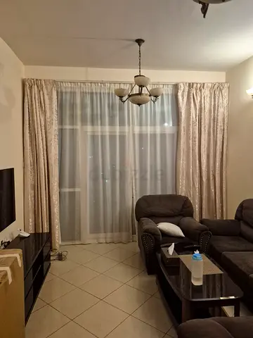 3 panels  of beige satin curtains with sheer liners - good condition