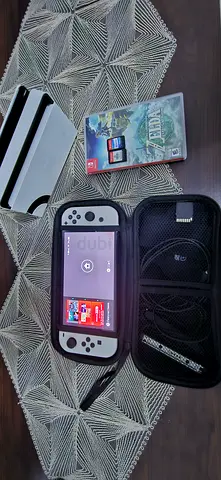 Nintendo Switch OLED White + 2 Games & Accessories