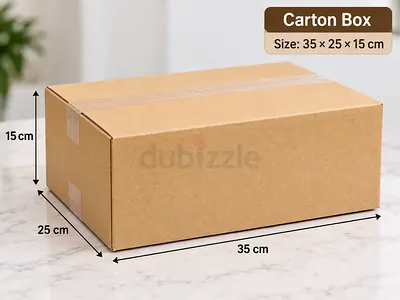 Carton Shipping Box 35x25x15 cm - New Corrugated Cardboard 30 pcs