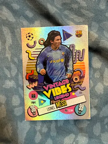 Lionel Messi Vintage Vibes Legend Collectible Football Card