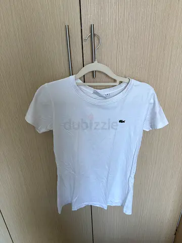 LACOSTE White crew neck t-shirt - size S (EXCELLENT CONDITION)