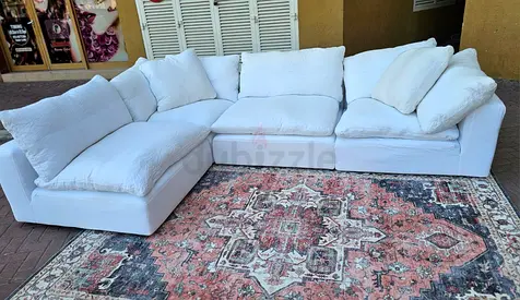 Marina home luscious linen fabric sofa