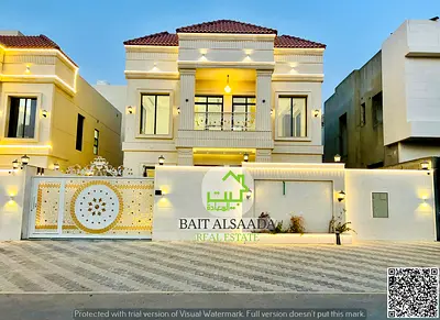 للايجار : فيلا كلاسيكيه فاخره بمنطقه الحليو 1 عجمان أول ساكن ( طابقين + روف ) موقع مميز بالقرب لشارع محمد بن زايد وشارع الامارات العابر ا جاهزه للسكن