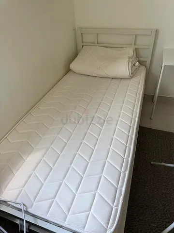 Single bed frame with mattress - good condition