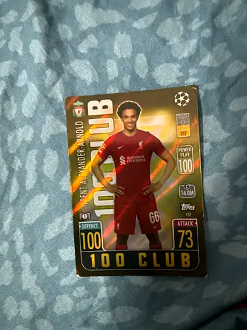 Trent Alexander-Arnold Topps Match Attax 100 Club Card