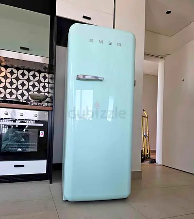 SMEG Brand Vintage-style Mint Green Single Door Refrigerator - Good Working Condition