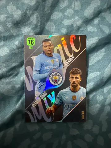 Panini Top Class Manchester City Card Akanji and Ruben Dias