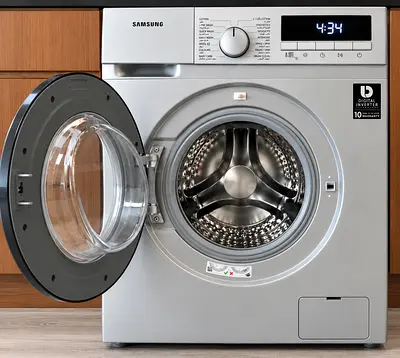 Used front-load washing machine - good condition, 7kg (silver)