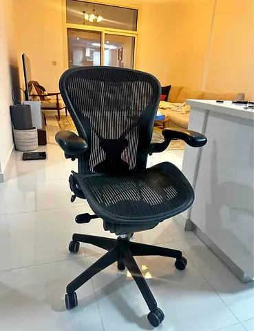Free Delivery- Herman Miller Ergonomic Mesh Office Chair — Adjustable Armrests and Lumbar Support